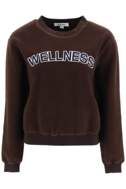 Sporty Rich Sherpa Fleece Crew-neck Sweatshirt