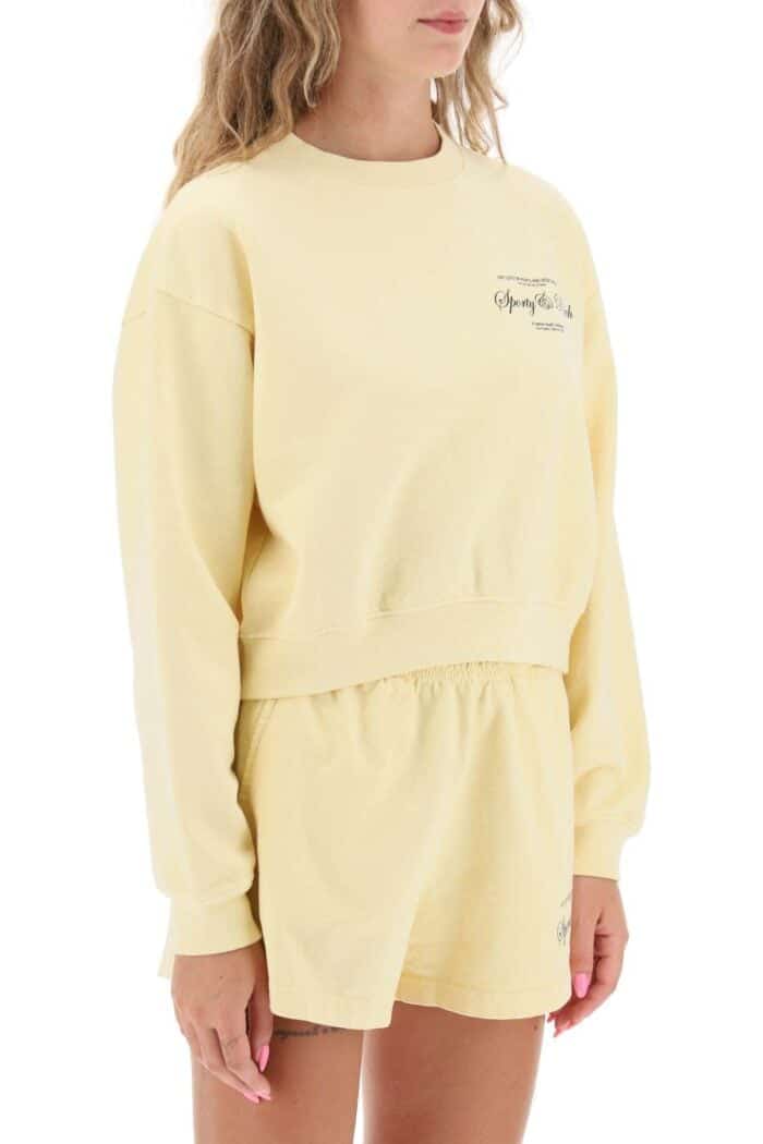 Sporty Rich Cropped Sweatshirt