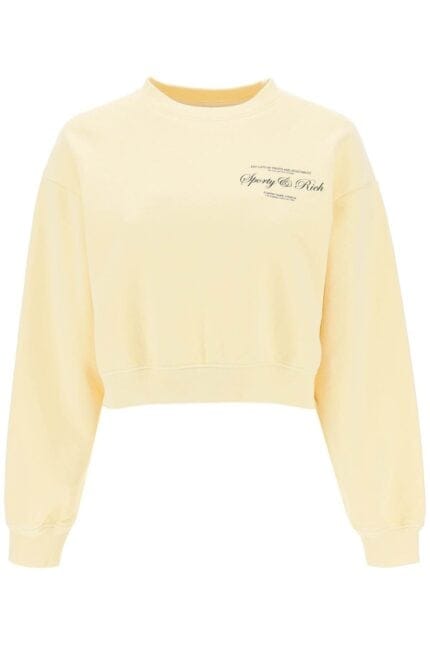 Sporty Rich Cropped Sweatshirt