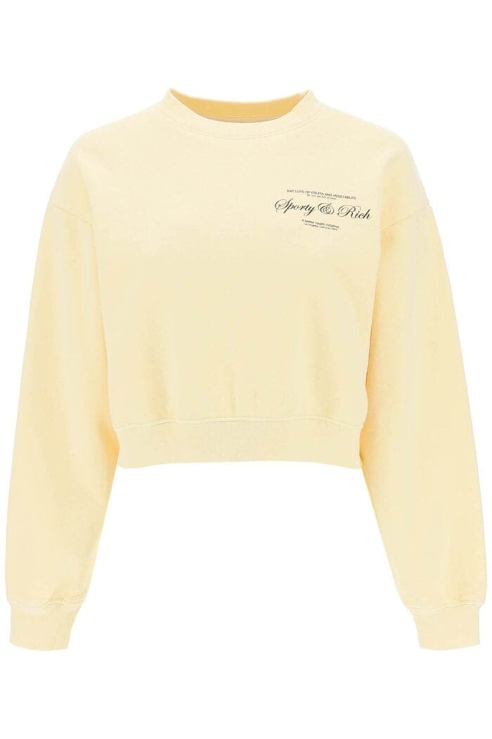 Sporty Rich Cropped Sweatshirt