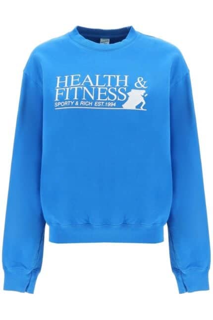 SPORTY & RICH Sporty Rich Fitness Motion Crew-neck Sweatshirt