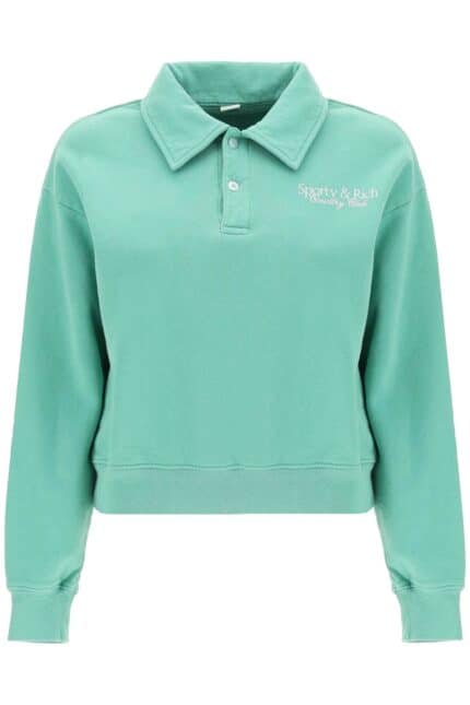 Sporty Rich 'sr Country Club' Polo Sweatshirt