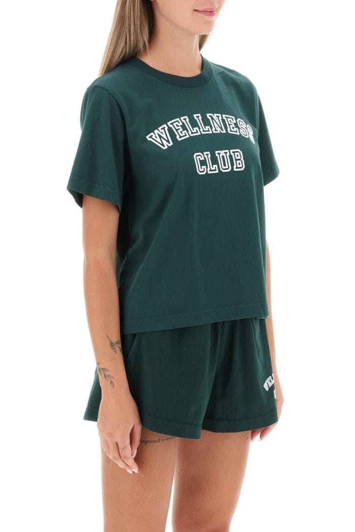 Sporty Rich Wellness Club Cropped T-shirt