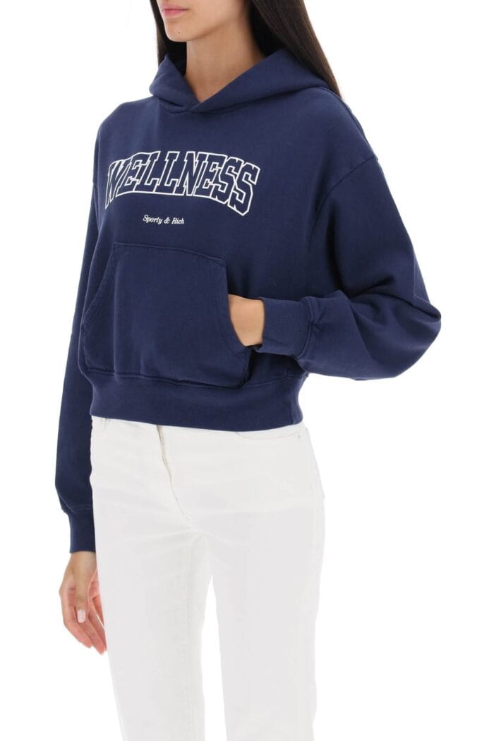 Sporty Rich Wellness Cropped Hoodie