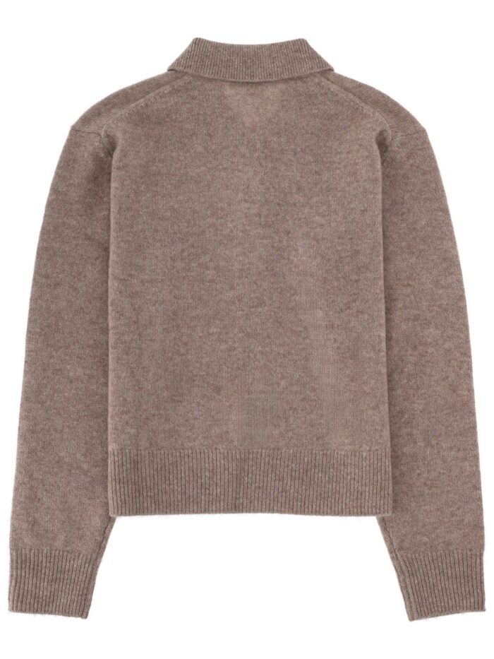SPORTY&RICH CASHMERE POLO SHIRT
