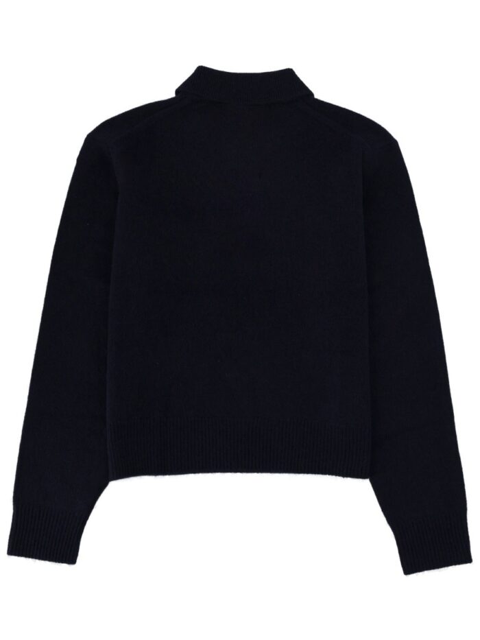 SPORTY&RICH CASHMERE POLO SHIRT