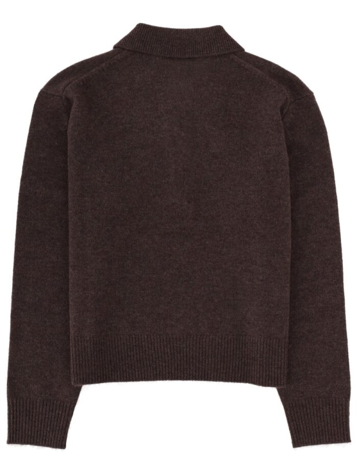 SPORTY&RICH CASHMERE POLO SHIRT