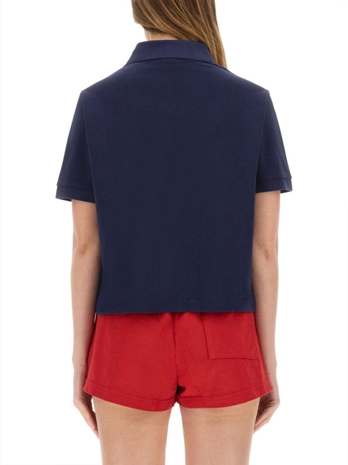 SPORTY&RICH COTTON PIQUE POLO