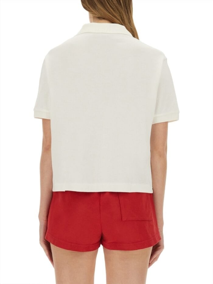 SPORTY&RICH COTTON PIQUE POLO