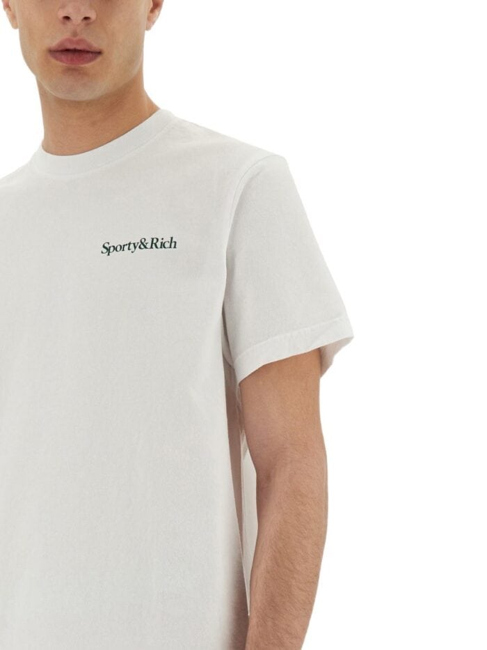 SPORTY&RICH "DRINK MORE WATER" T-SHIRT
