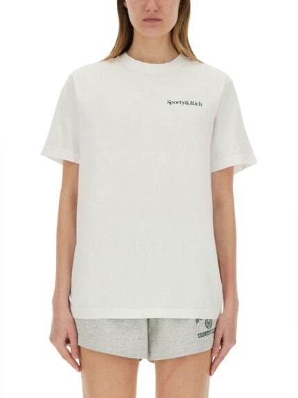 SPORTY&RICH "DRINK MORE WATER" T-SHIRT
