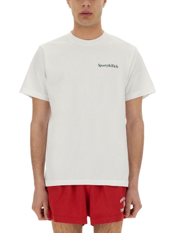 SPORTY&RICH "DRINK MORE WATER" T-SHIRT