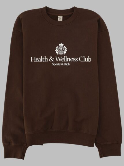 SPORTY&RICH FELPA GIROCOLLO CON LOGO