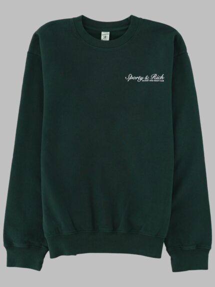 SPORTY&RICH FELPA GIROCOLLO CON LOGO