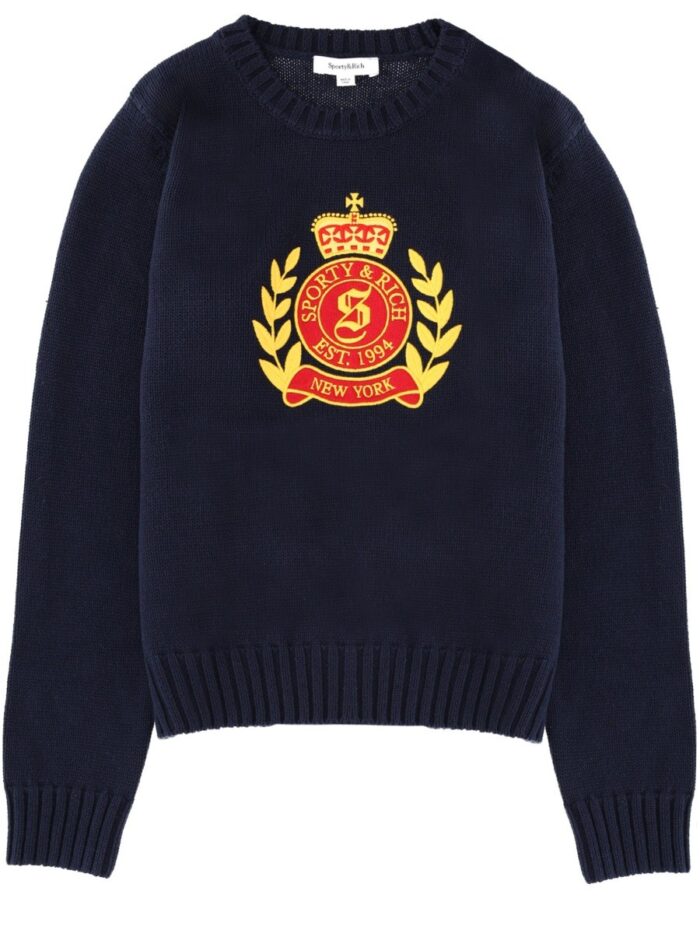 sporty&rich jersey with logo SPORTY&RICH JERSEY WITH LOGO