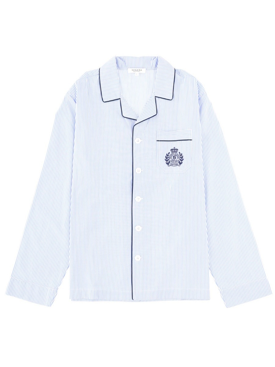 SPORTY&RICH PAJAMA SHIRT