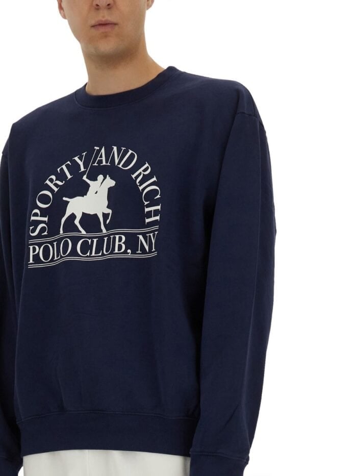 SPORTY&RICH "POLO CLUB" SWEATSHIRT