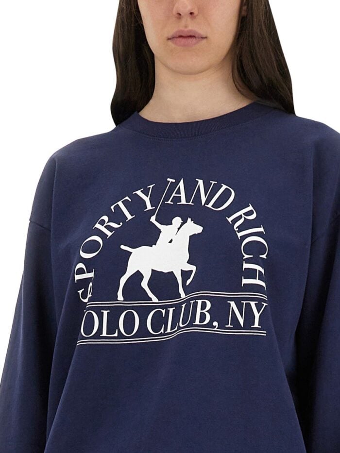SPORTY&RICH "POLO CLUB" SWEATSHIRT