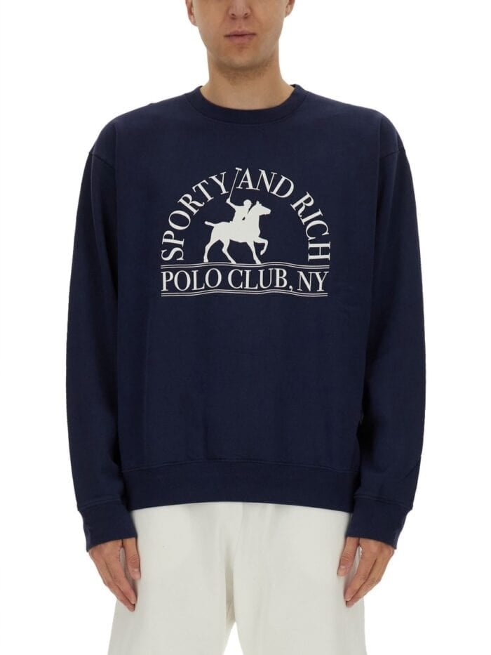 SPORTY&RICH "POLO CLUB" SWEATSHIRT