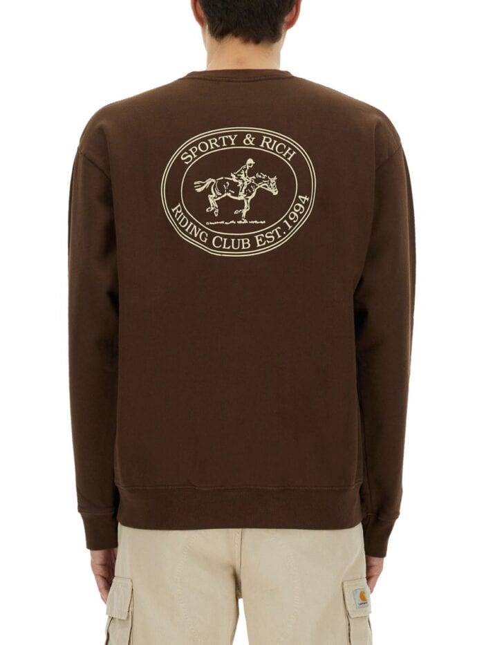 SPORTY&RICH "RIDING CLUB" SWEATSHIRT