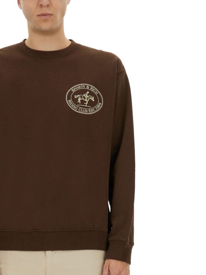 SPORTY&RICH "RIDING CLUB" SWEATSHIRT