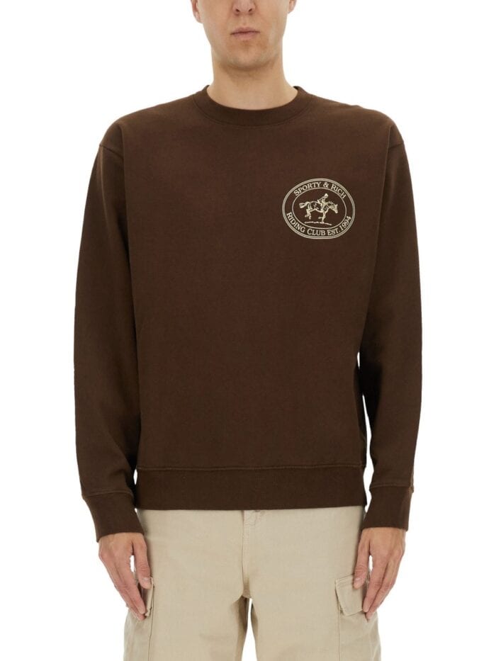 SPORTY&RICH "RIDING CLUB" SWEATSHIRT