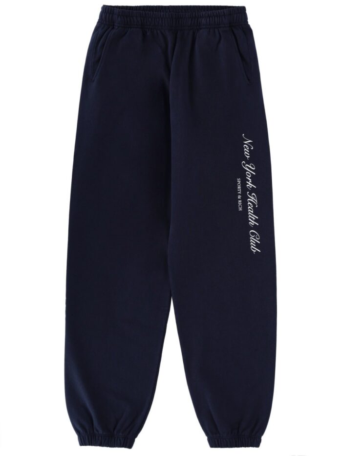 sporty&rich sweat pants with logo SPORTY&RICH SWEAT PANTS WITH LOGO