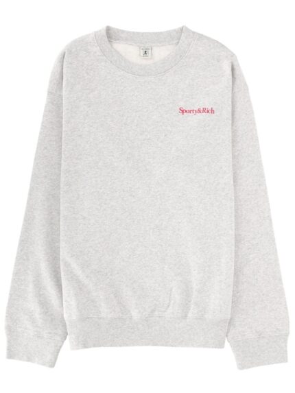 SPORTY&RICH SWEATSHIRT WITH LOGO AND PRINT