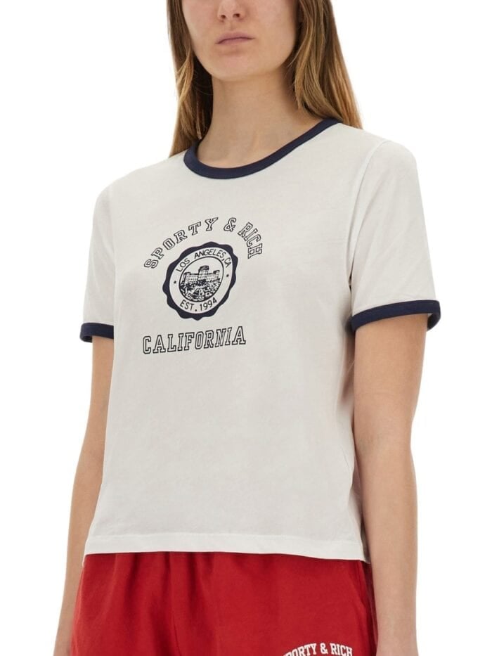 SPORTY&RICH T-SHIRT WITH LOGO