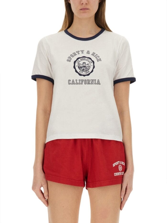 SPORTY&RICH T-SHIRT WITH LOGO