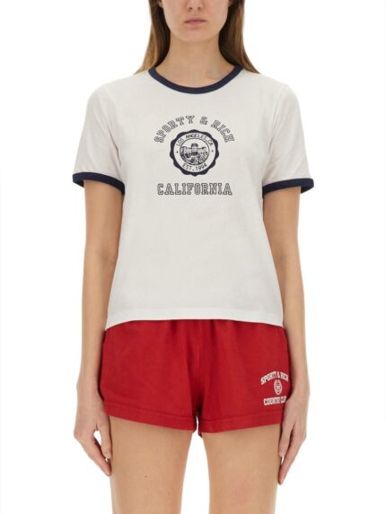 SPORTY&RICH T-SHIRT WITH LOGO