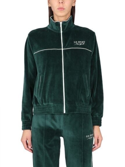 SPORTY&RICH ZIP SWEATSHIRT.