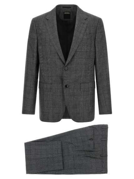 Zegna Square Flannel Dress
