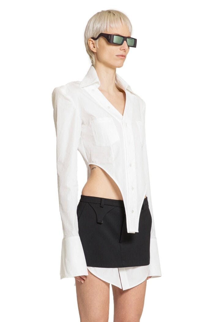 SSHEENA Asymmetric Hem Shirt