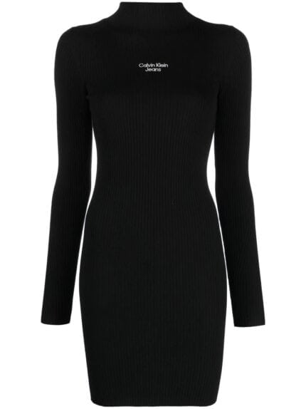 Stacked Logo Sweater Dress