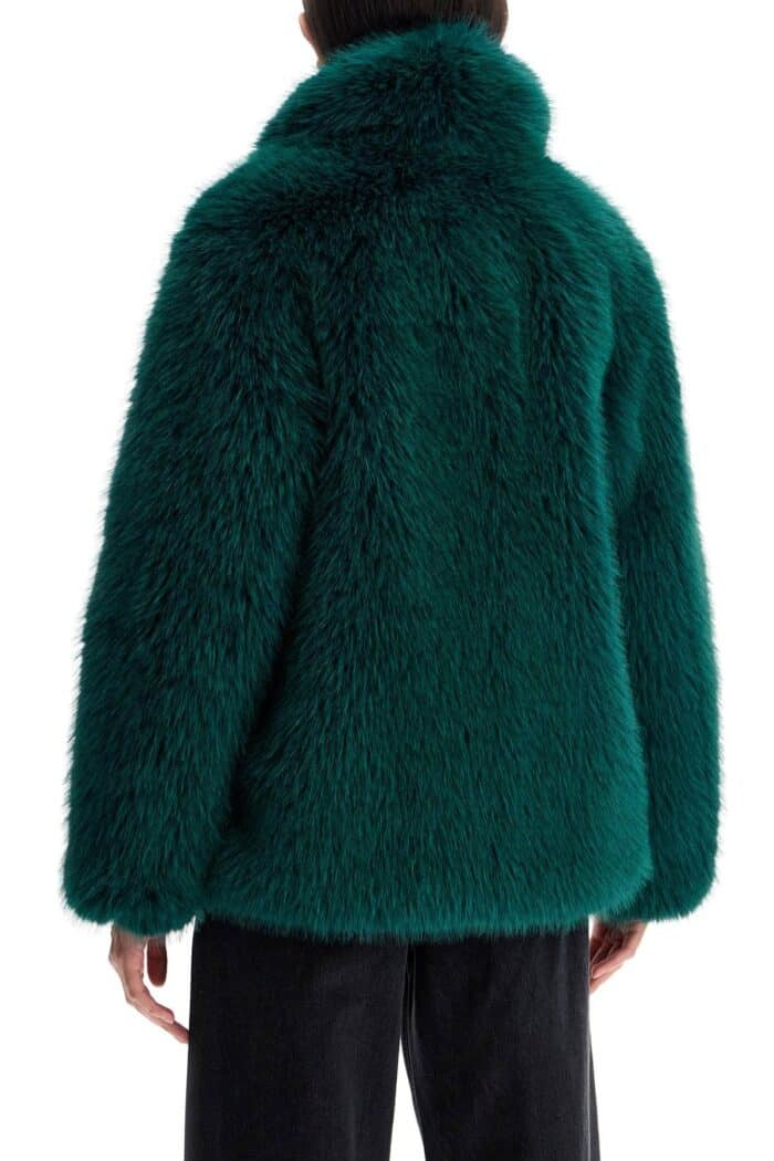 STAND STUDIO Short Hunter Coat In Faux Fur