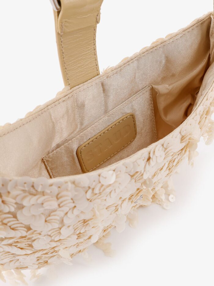 STAUD Alana Bag Shoulder Bag With All-over Sequins