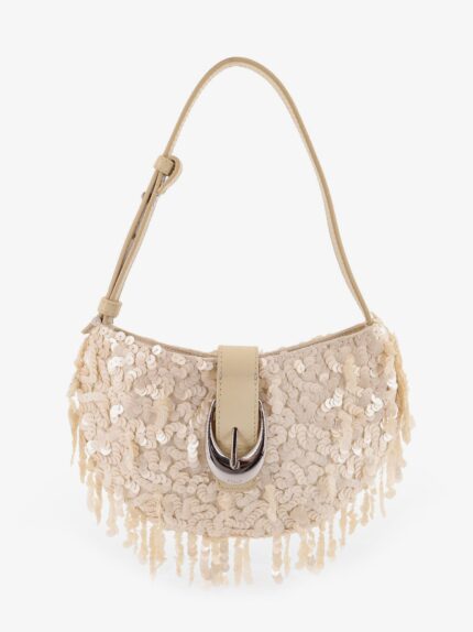 STAUD Alana Bag Shoulder Bag With All-over Sequins