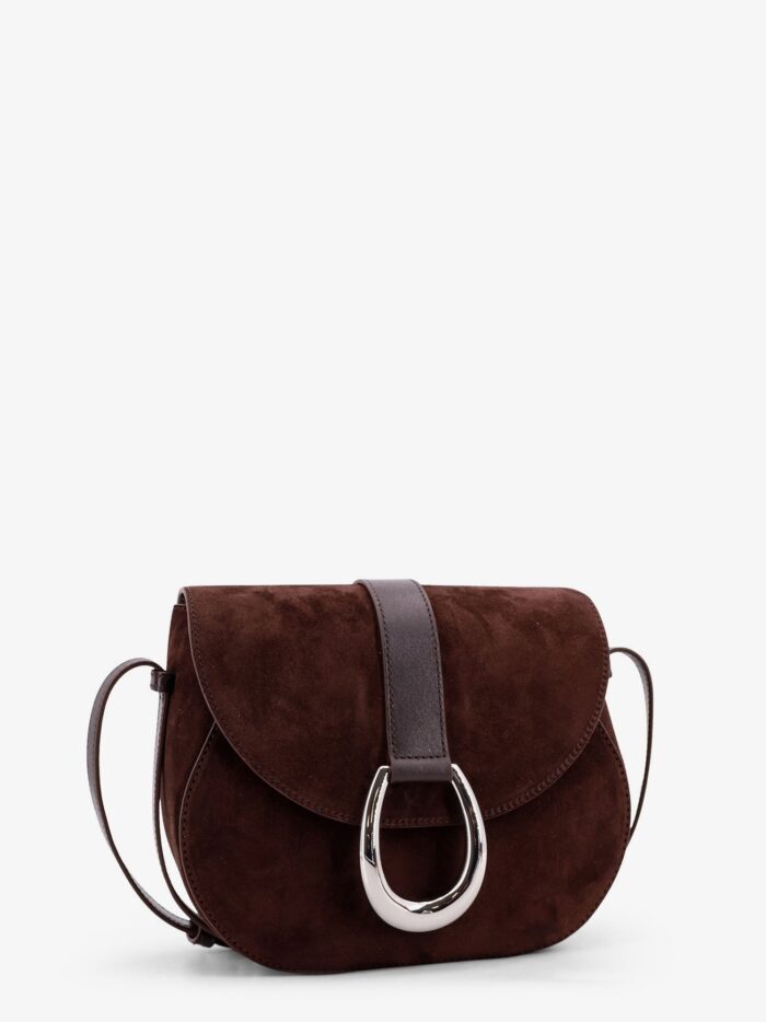 STAUD Bella Saddle Suede Crossbody Bag
