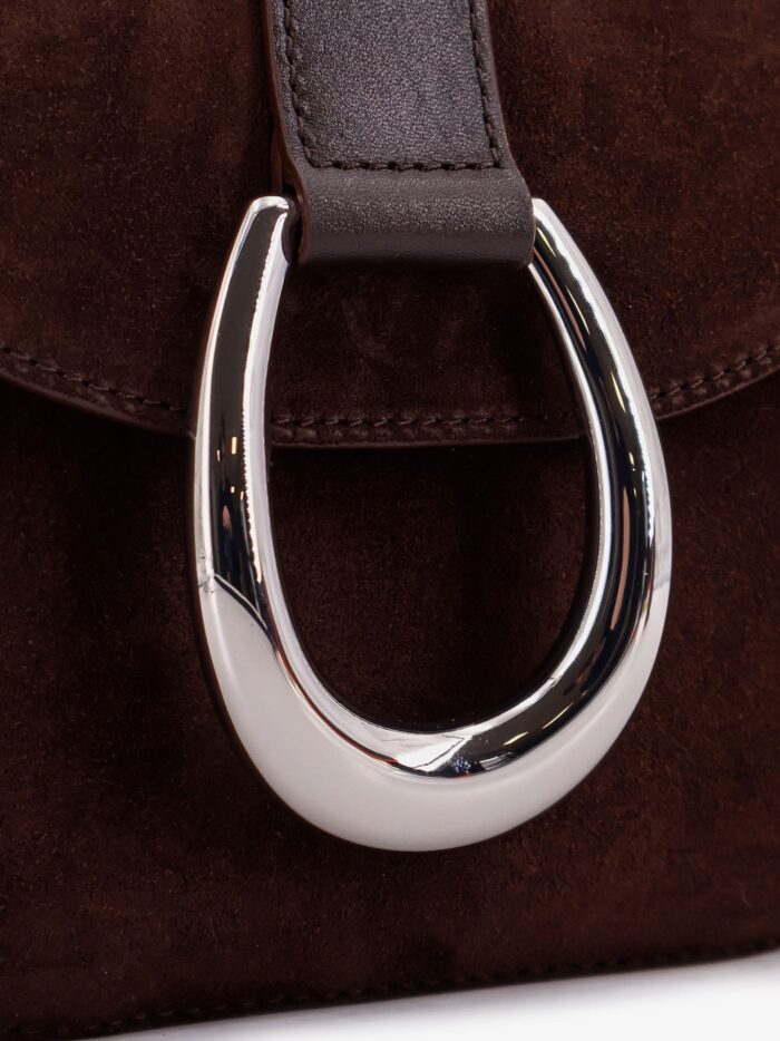 STAUD Bella Saddle Suede Crossbody Bag