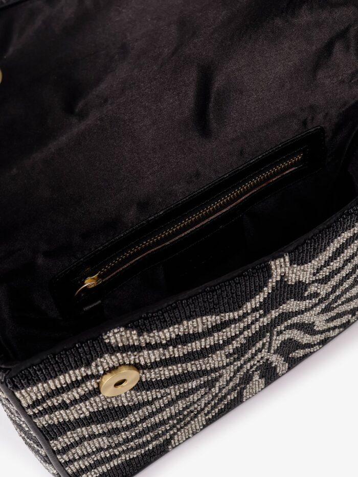 STAUD Tommy Beaded Bag Shoulder Bag With All-over Beads