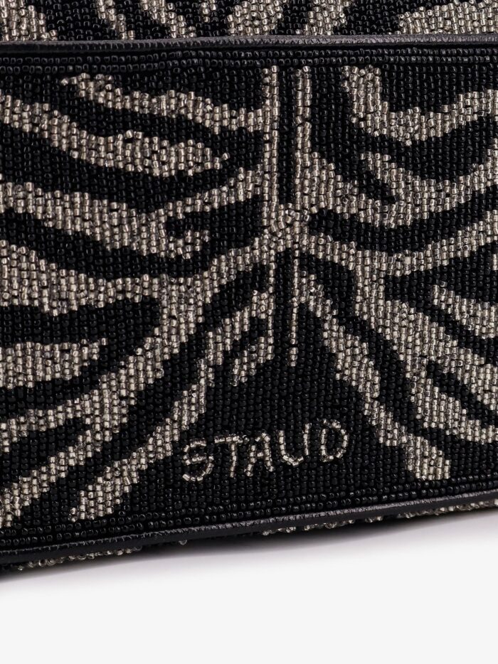 STAUD Tommy Beaded Bag Shoulder Bag With All-over Beads