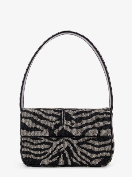 STAUD Tommy Beaded Bag Shoulder Bag With All-over Beads
