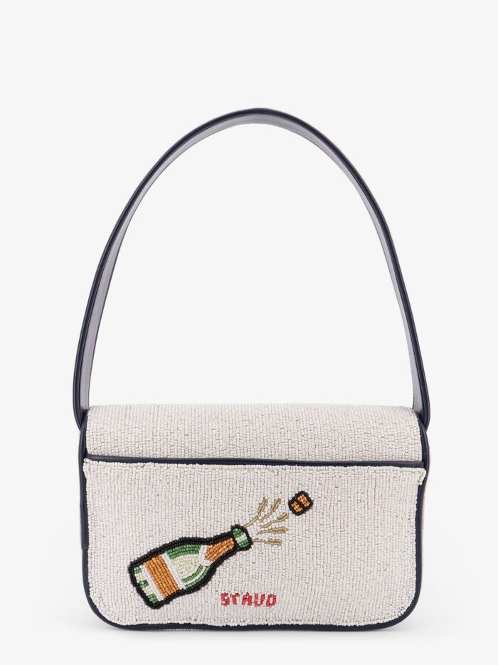 STAUD Tommy Beaded Bag Shoulder Bag With All-over Beads