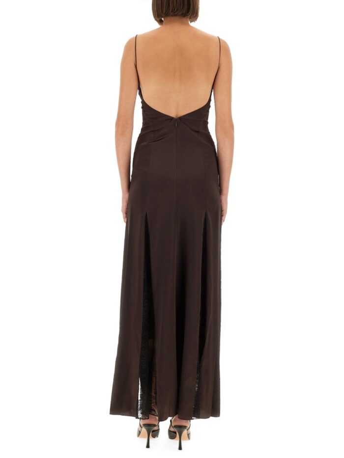 STAUD "TRINITY" SATIN DRESS