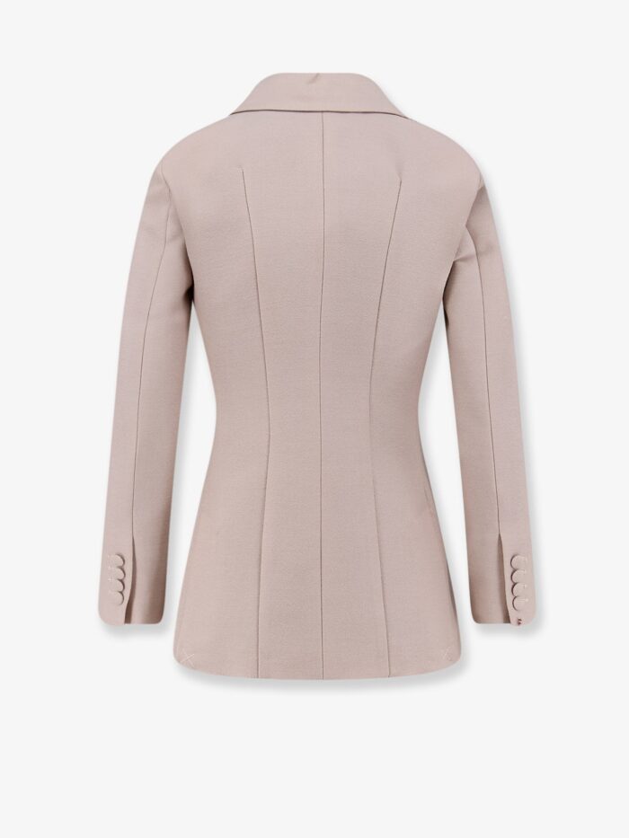 STELLA MAXWELL X MARELLA Double-breasted Wool Blend Blazer With Satin Profiles