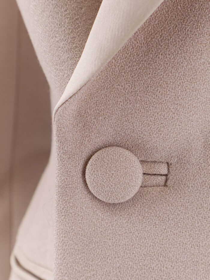 STELLA MAXWELL X MARELLA Double-breasted Wool Blend Blazer With Satin Profiles