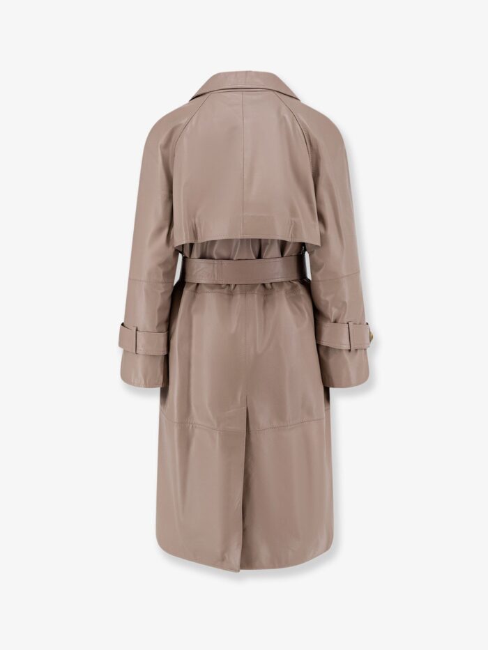 STELLA MAXWELL X MARELLA First Class Leather Trench With Padding