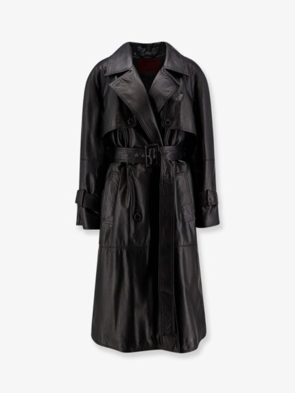 STELLA MAXWELL X MARELLA First Class Leather Trench With Padding