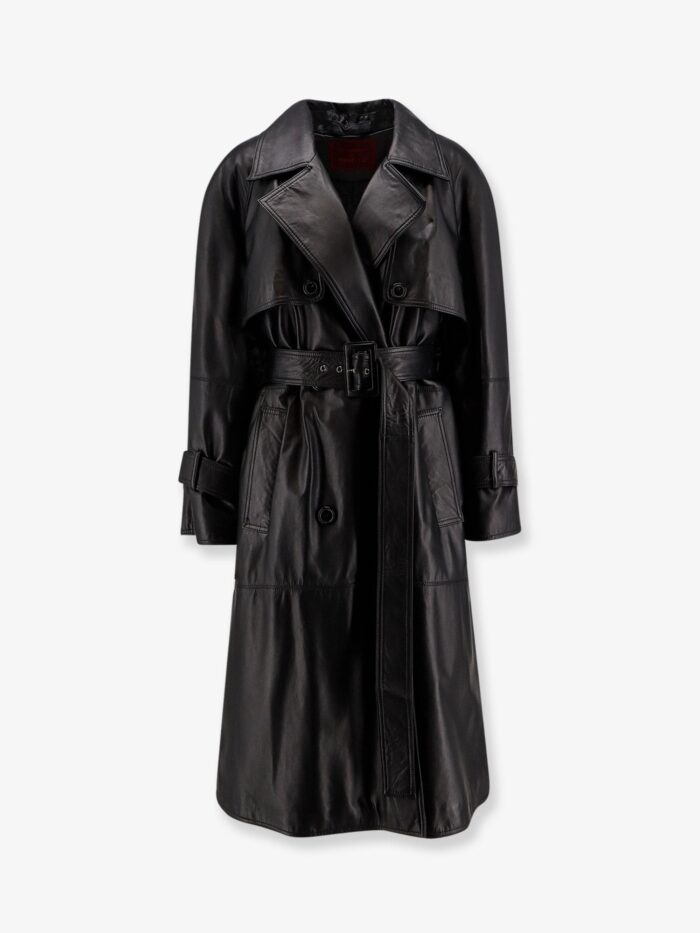 STELLA MAXWELL X MARELLA First Class Leather Trench With Padding